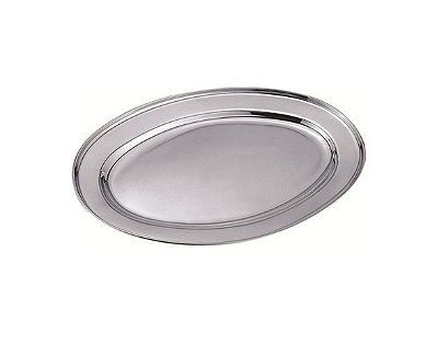 TRAVESSA VITALUX OVAL RASA 40CM INOX OSP40