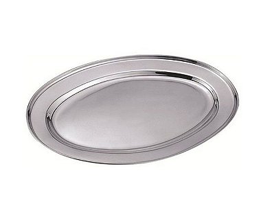 TRAVESSA VITALUX OVAL RASA 45CM INOX OSP45