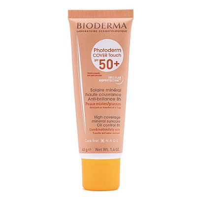 Protetor Solar Cor Dourado Bioderma Photoderm Cover Touch FPS50 40ml