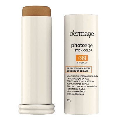 Protetor Solar Cor Média Intense Dermage Photoage Stick Color FPS99 12g