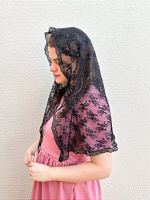 Véu Genoveva 3 Preto Grande