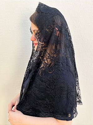 Véu Paulina Grande Preto