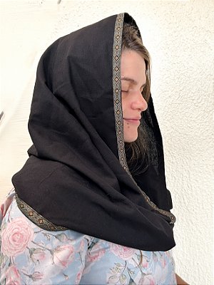 Véu Oriental Santa Maria Preto