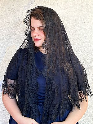 Véu Paulina Grande Preto