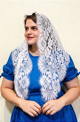 Mantilha Francesa Branca