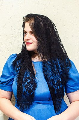 Mantilha Francesa Preta