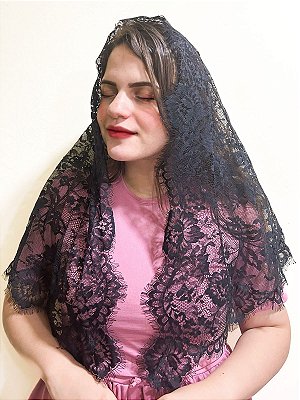 Véu Teresa Exclusivo Grande Preto