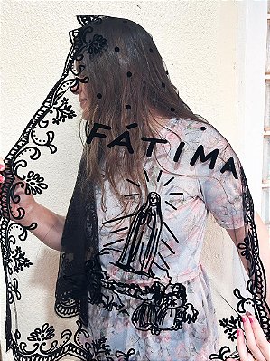 Véu Echarpe Fatima Preto