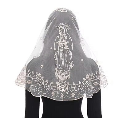 Pré Venda - Mantilha N S Guadalupe Bege