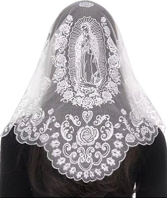 Pré Venda - Véu Guadalupe 3 Branco