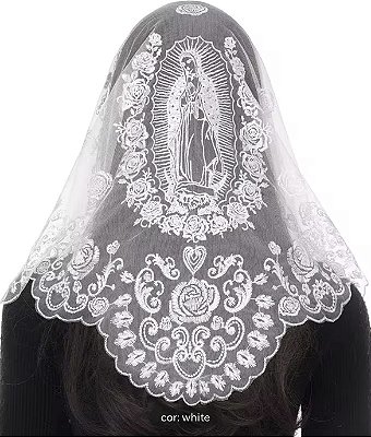 Pré Venda - Véu Guadalupe 3 Branco