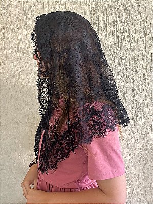 Véu Teresa Triangular 2 Preto