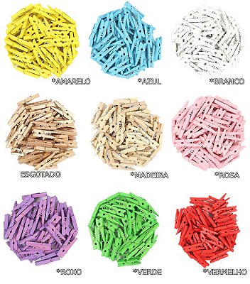 Pregadores coloridos