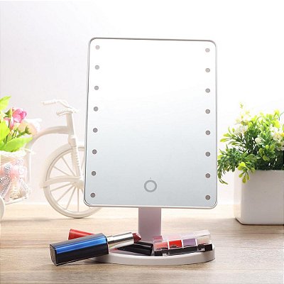 Espelho de mesa com led