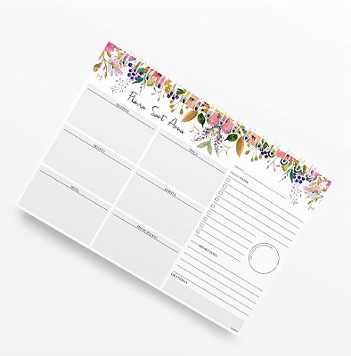 Planner Semanal Flower Blush