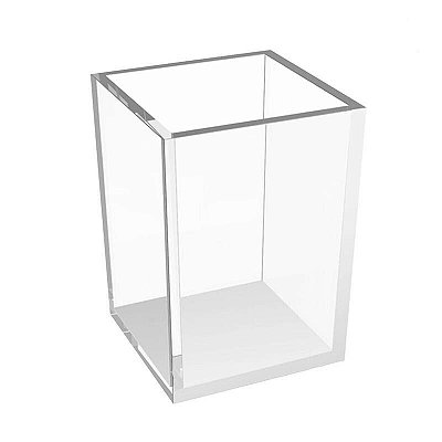 Porta lápis transparente acrílico