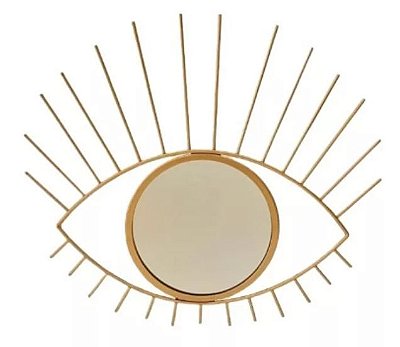 Espelho decorativo olho dourado
