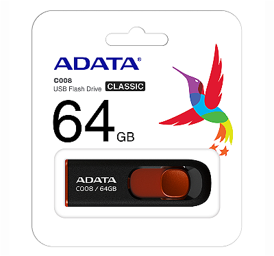 PEN DRIVE ADATA 64GB AC008-64G-RKD