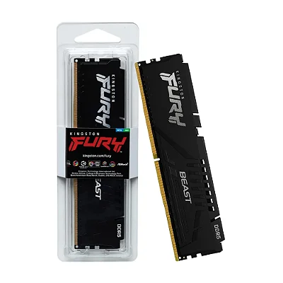 MEMORIA GAMER KINGSTON FURY BEAST 8GB DDR5 5600MHZ CL40 - KF556C40BB-8