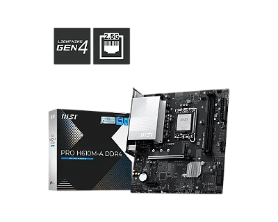 PLACA MAE MSI PRO H610M-A DDR4 LGA1700 12° 13° E 14° GERACAO