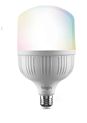 LAMPADA INTELIGENTE 20W SMART WIFI BULBO RGB COLOR ELGIN ALEXA E GOOGLE HOME