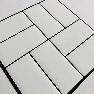 KIT Azulejo Metrô Concept White - 7 placas