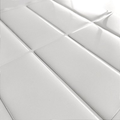 KIT - Azulejo Metrô Linea White - KIT 10 Placas