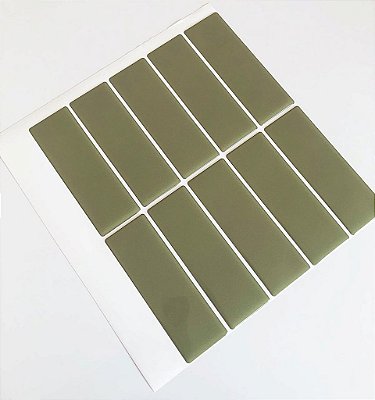 KIT - Azulejo Metrô Droit Olive - KIT 5 Placas