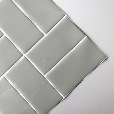 Azulejo Metrô Concept Gray - Rejunte Branco - 1 Placa