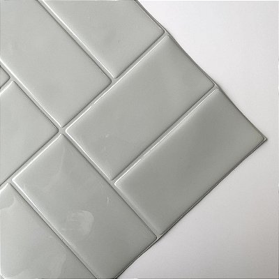 Azulejo Metrô Concept Gray - Rejunte Cinza Médio - 1 Placa