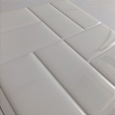 Azulejo Metrô Concept White - Rejunte Branco - 1 Placa