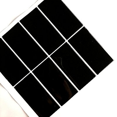 Azulejo Linea Black - Rejunte Branco - 1 Placa