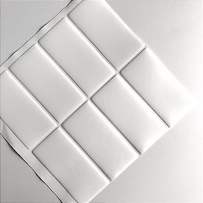 Azulejo Metrô Linea White - Rejunte Branco - 1 Placa