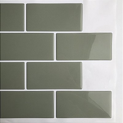 Azulejo Metrô Olive - 1 Placa