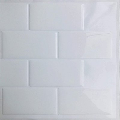 Azulejo Metrô White - Rejunte Branco - 1 Placa