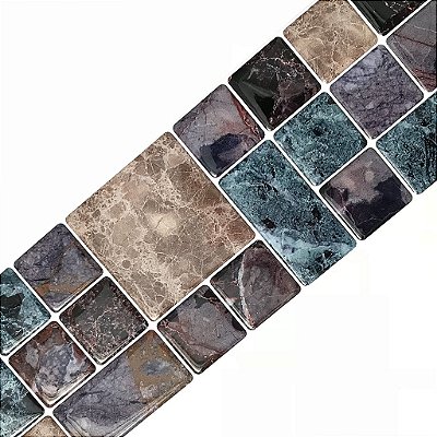 Pastilha Adesiva Resinada Ladrilho Faixa Concept Vivara - Rejunte Branco - 1 Faixa