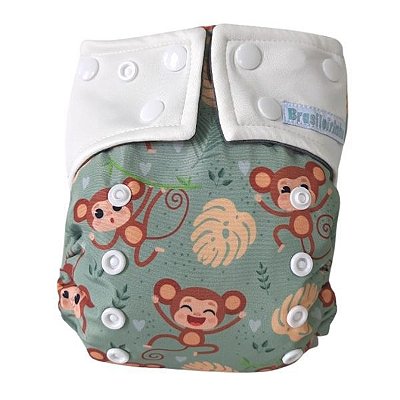Fralda Ecológica Tradicional Macaco