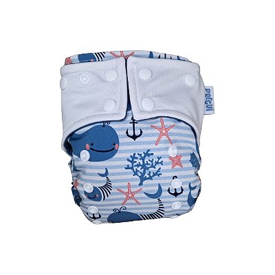 Fralda Ecológica Bem Estar - Baleia