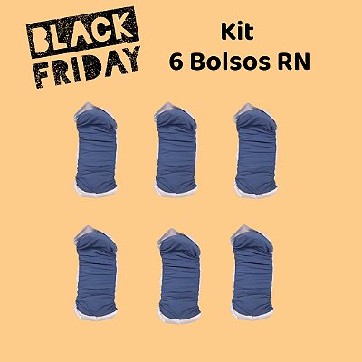 Kit 6 Bolsos Removíveis Tam RN