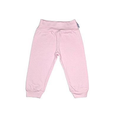 Calça Cós Alto - Rosa Bebê