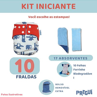 Kit Iniciante - Fralda Ecológica