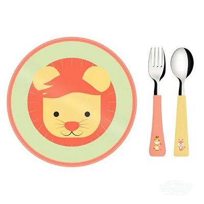 Jogo de Alimentação Infantil Tramontina Baby Friends 3 Peças