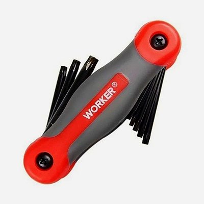 Jogo Chave Torx 8 Pçs Tipo Canivete - Worker | Produtos Náuticos