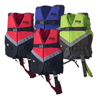 Kit 4 Coletes Salva Vidas Infantil Ativa 30kg Canoa 2.0