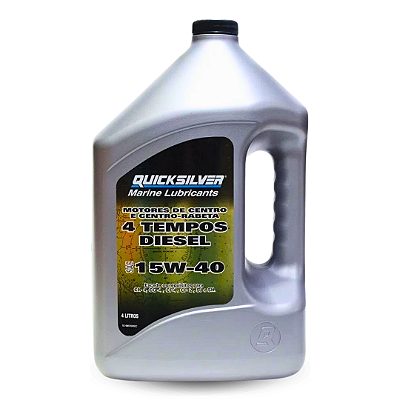 Óleo Quicksilver Mercruiser Diesel 4 Tempos 15w40 4L