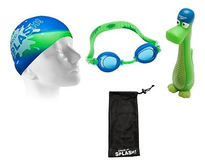 Óculos + Touca + Bastão + Bolsa - Kit 4 Em 1 - Speedo Splash | Produtos Náuticos