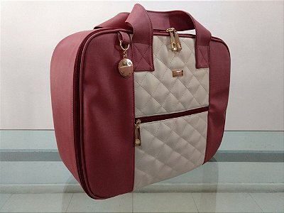 Mala Erva Doce - Emborrachado Bordô/Off White - Villa BB