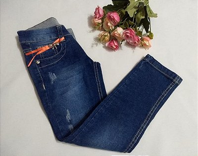 Calça Jeans com Lycra - Infantil Menina