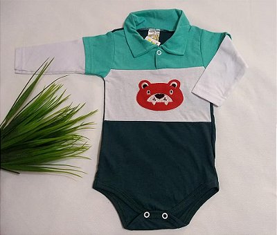 Body Malha Manga Longa - Bebê Masculino