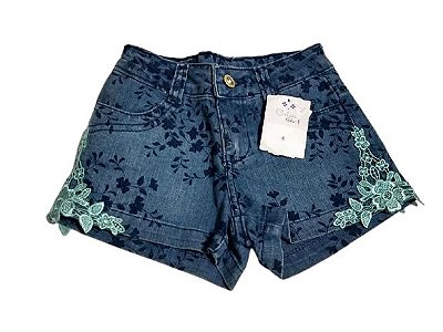 Short Jeans Infantil Feminina - Color Girls